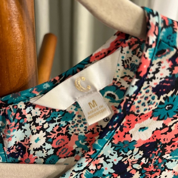 Floral Peplum Tank Top Blouse - Picture 2 of 2